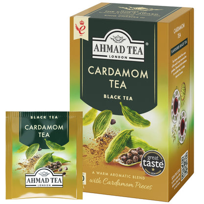 Black tea AHMAD Cardamon, 20 sachets x 2 g