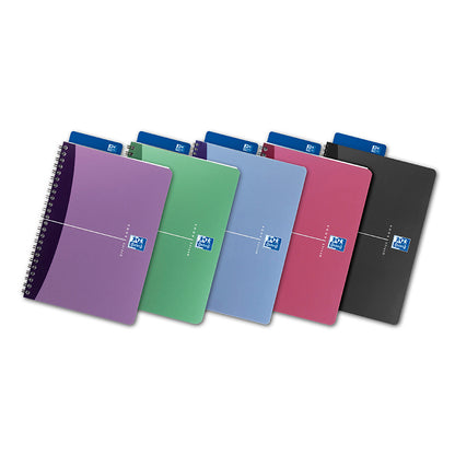 Notebook with spiral binding OXFORD URBAN MIX, A5, 50 sheets, lined