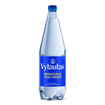 Natūralus mineralinis vanduo VYTAUTAS, gazuotas, 1,5 l, PET D