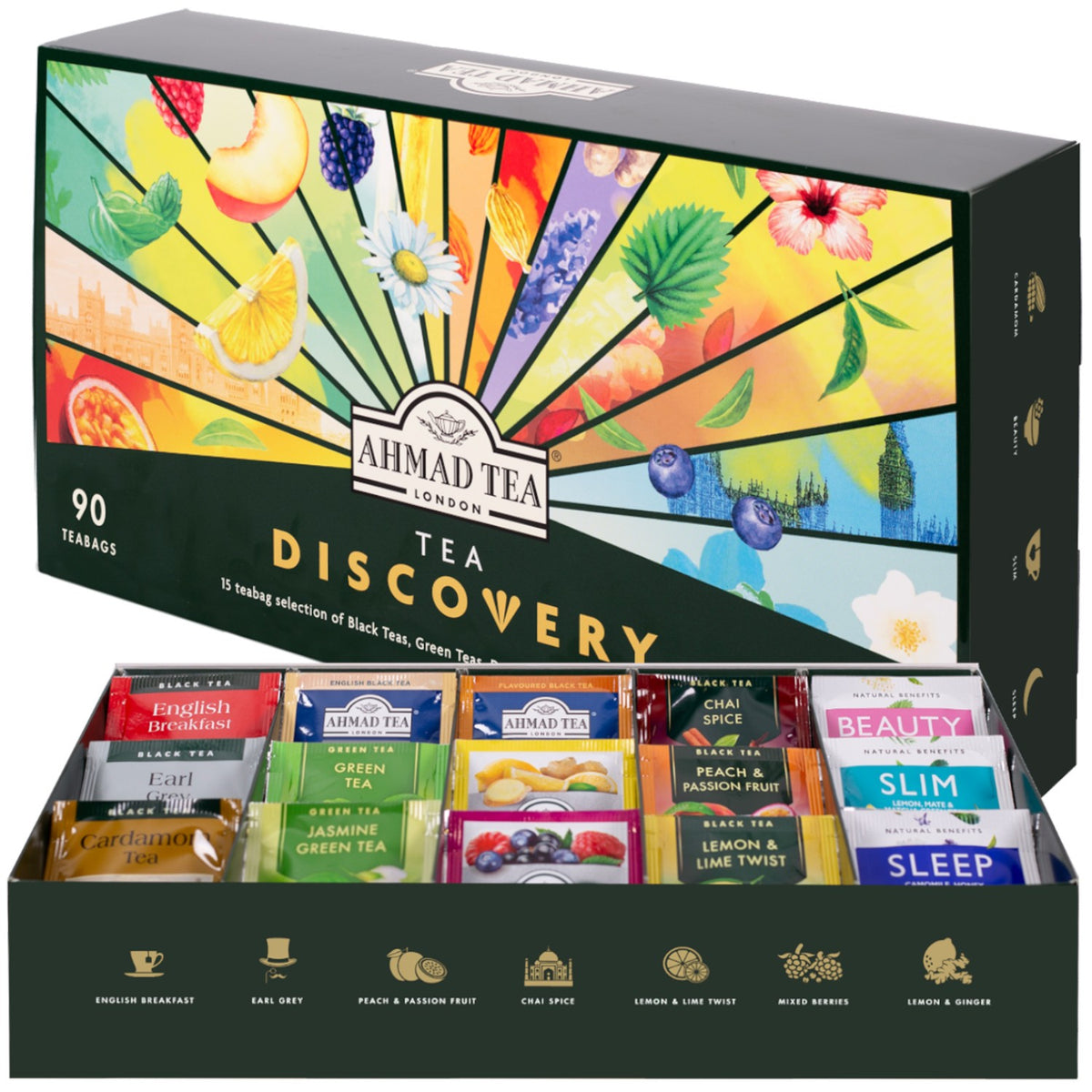 Arbatos rinkinys Ahmad, Discovery Selection, dėžutėje, 90vnt