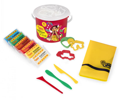 SUPER set Jovi: Plastilias 6 blocks x 50 gr + 3 modeling blades + 3 molds + cutting board