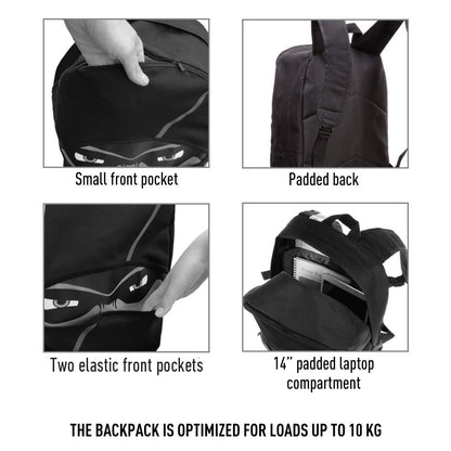 Kuprinė, ZIPIT Ninja Backpack, ZNINJ-BK, Juodos sp