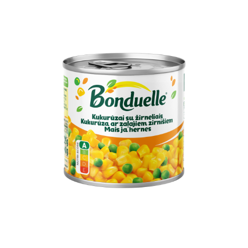 Corn with peas BONDUELLE, 340/285 g