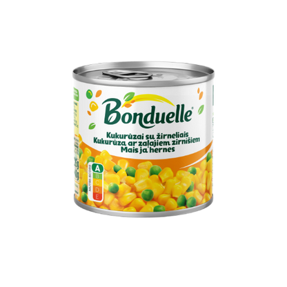 Corn with peas BONDUELLE, 340/285 g