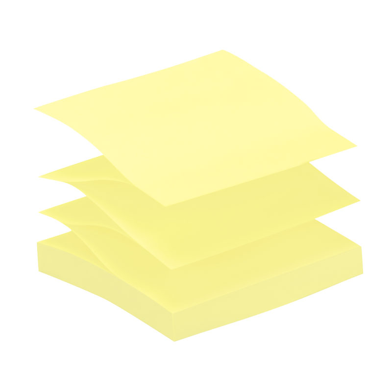 Lipnių lapelių dėklas Post-it Z-Notes PRO, juodos spalvos/skaidrus