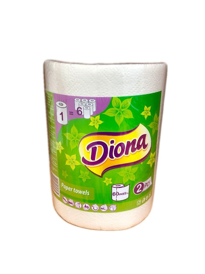 Paper towel DIONA, 2-ply, 300 sheets, pcs.