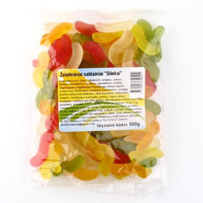 Gummy worms, 0.5 kg