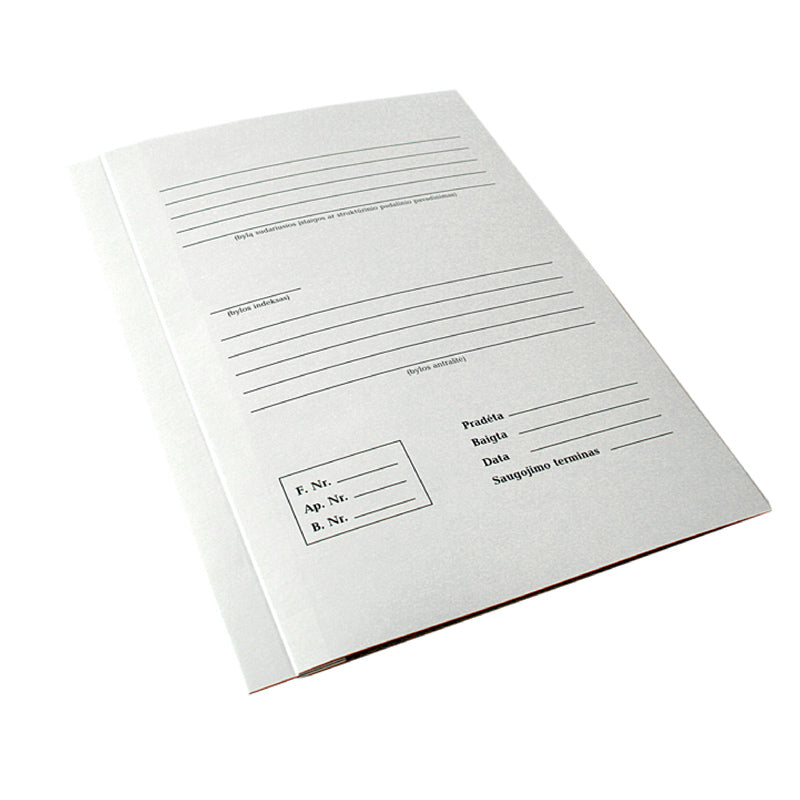 Archival folder SMLT, A4, glued spine, with ties BYLA, 300 g, 4 cm