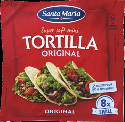 Mažos tortilijos SANTA MARIA, 200 g