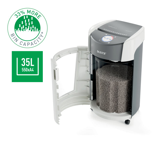 Document shredder Leitz IQ OptiMax Office P5, 35L, white
