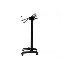 Reguliuojamo aukščio stalas SUN-FLEX®EASYDESK PRO, 60x52cm, juodas